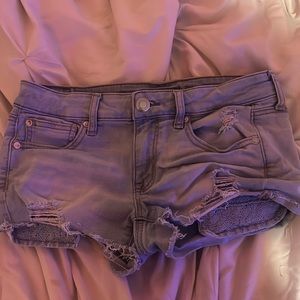 american eagle super strech short shorts